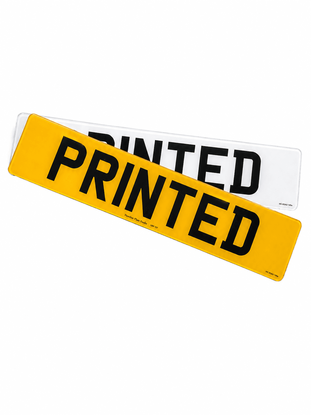Double 4D Number Plates