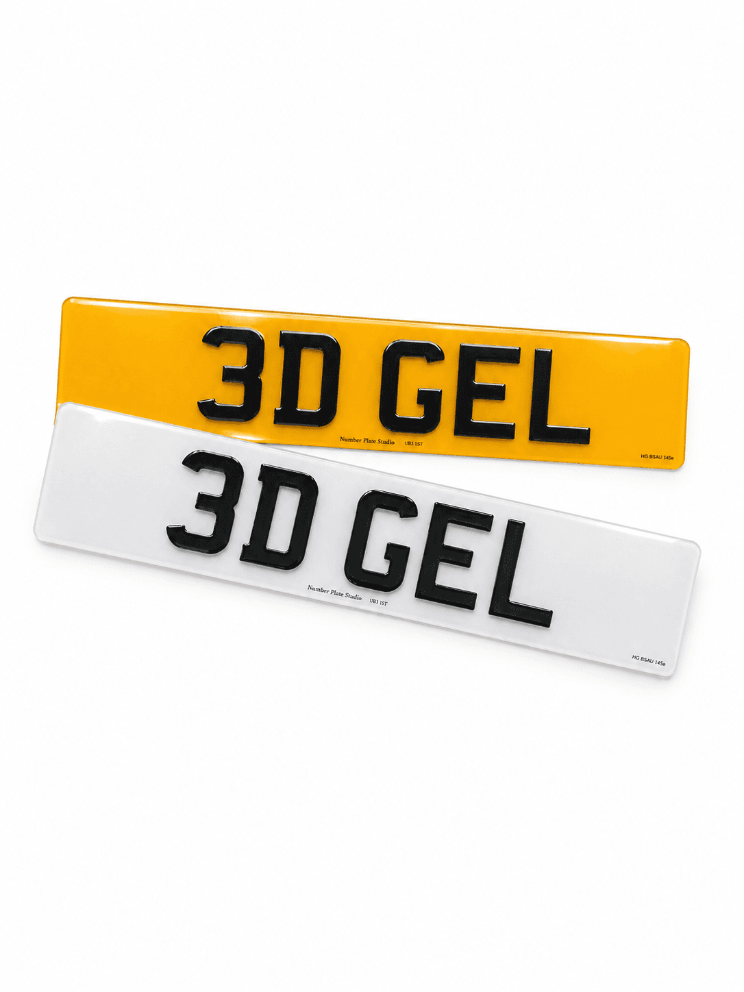 3D Gel Number Plates