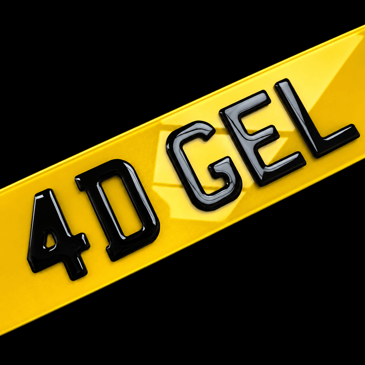 4D Gel Number Plates
